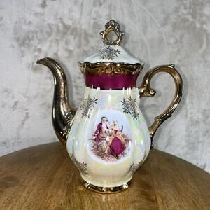 Vintage Japanese Gold Rimmed Tea Pot SLD